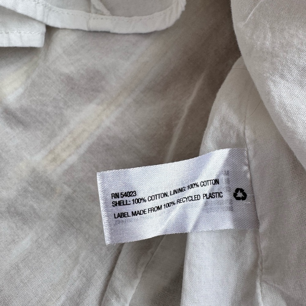 Banana Republic Brown and Cream Striped Blouse with Ruffled Hem - Picture 5 of 12